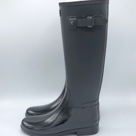 NEW HUNTER Refined Tall Matte Gloss Rain Boots - Picture 4 of 6